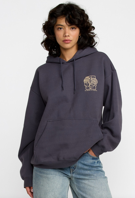Baggie Boyfriend Hoodie - Gravel