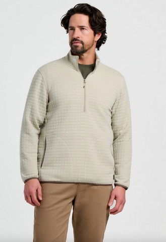 Downvalley Quarter Zip - Heather Sandstone