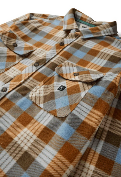Eco-zy LS Polar Flannel - Faded Denim