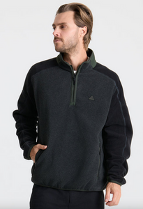Campover Fleece Mock Hoodie - Onyx