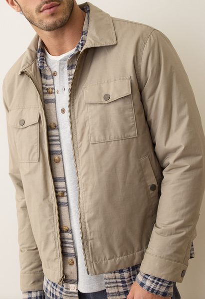 Reynolds Dry Wax Trucker Jacket - Vintage Khaki