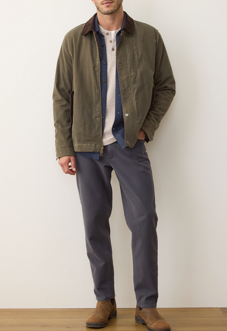 Weston Wax Canvas Barn Jacket - Olive