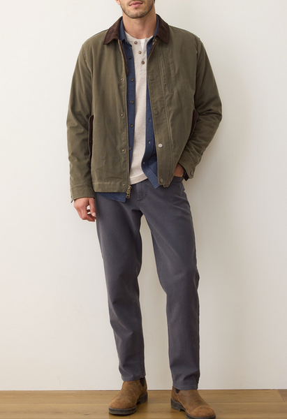 Weston Wax Canvas Barn Jacket - Olive