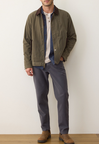 Weston Wax Canvas Barn Jacket - Olive