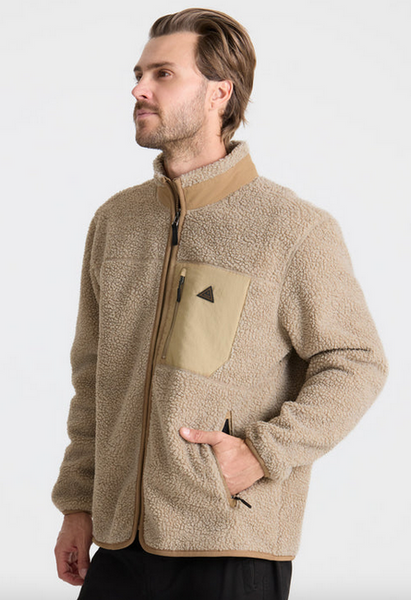 Campover Fleece Zip Hoodie - Khaki