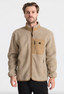 Campover Fleece Zip Hoodie - Khaki