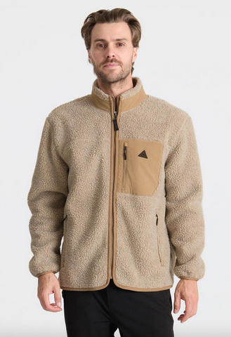 Campover Fleece Zip Hoodie - Khaki