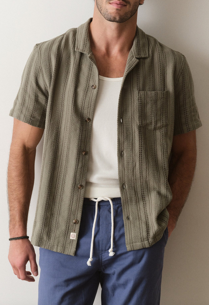 Dobby Resort Shirt - Olive