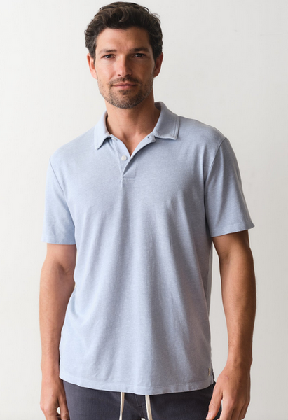 Hemp Resort Polo - Soft Chambray