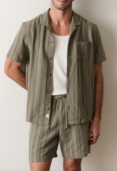 Saturday Dobby Short 6" - Olive