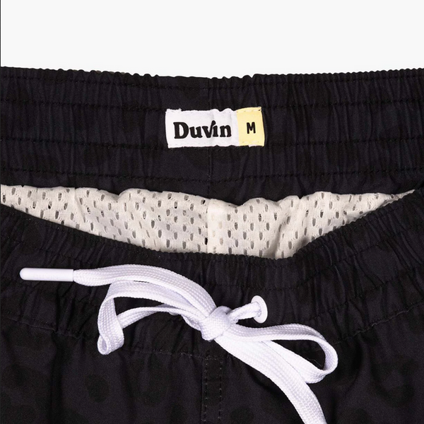 Leopard Swim Short - Black