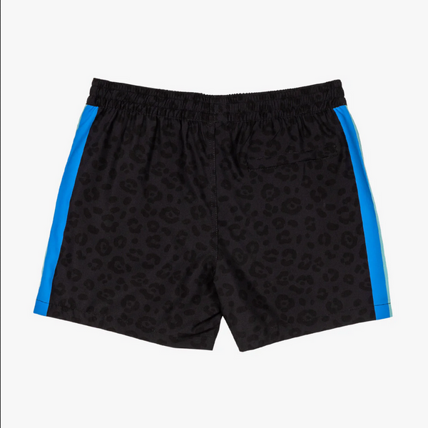 Leopard Swim Short - Black