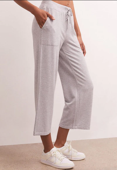 Jet Set Modal Fleece Pant - Heather Grey