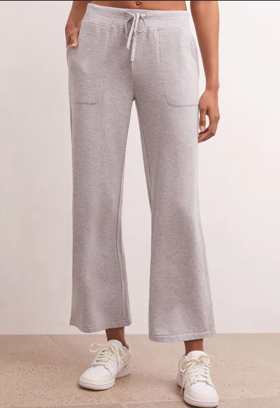 Jet Set Modal Fleece Pant - Heather Grey
