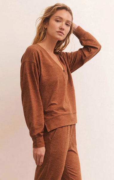 Ultra Soft Reversible Top - Heather Penny