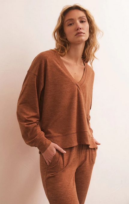 Ultra Soft Reversible Top - Heather Penny