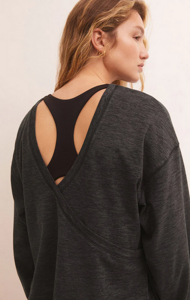 Ultra Soft Reversible Top - Heather Black