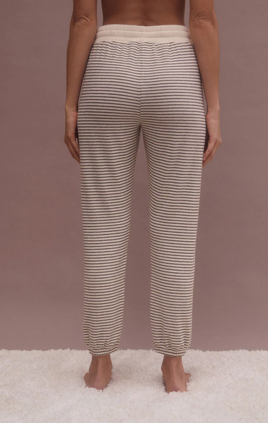 Lounge Stripe Jogger - Natural