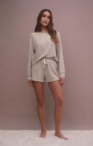 Downtime Stripe Short - Natural