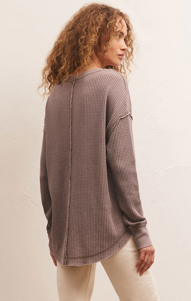 Driftwood Thermal L/S Top - Milk Shake