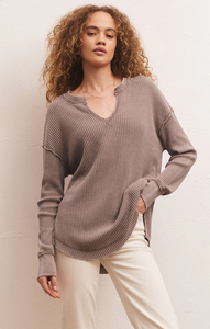 Driftwood Thermal L/S Top - Milk Shake