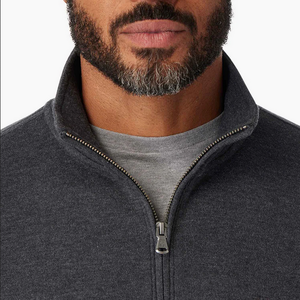 The Seawool Larchmont Quarter-Zip - Charcoal