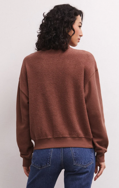 Sequoia Quarter Zip Fleece Sweatshirt - Tiger Eye
