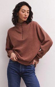 Sequoia Quarter Zip Fleece Sweatshirt - Tiger Eye