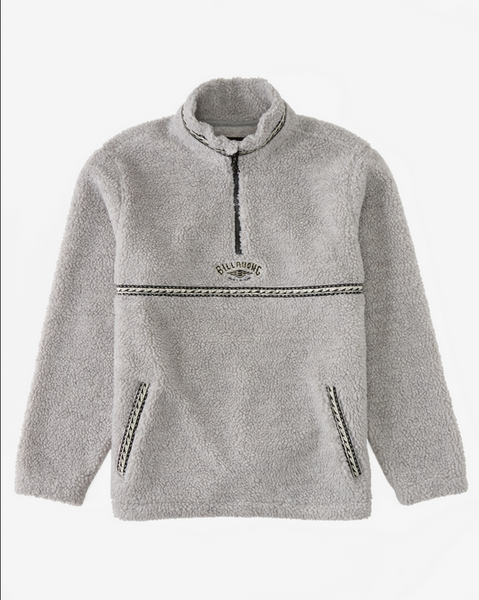 Boundary Tombstone Mock-Neck Sweatshirt - Oatmeal Heather