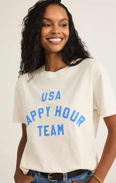 Team Happy Boyfriend Tee - Sea Salt