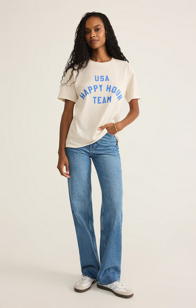 Team Happy Boyfriend Tee - Sea Salt