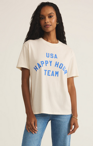 Team Happy Boyfriend Tee - Sea Salt