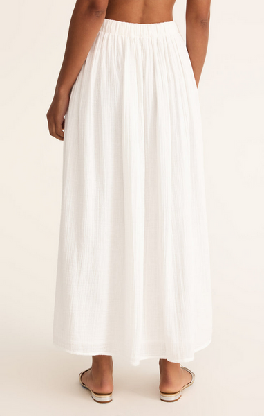 Reina Airy Gauze Skirt - White