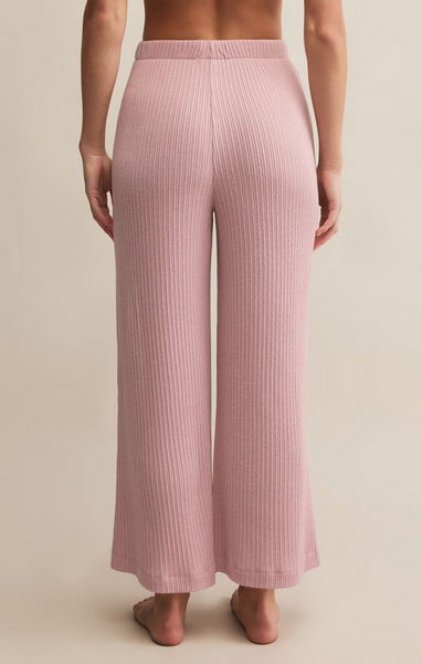 Coastline Rib Pant - Pink Pearl