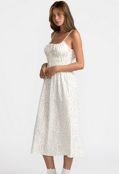 Maia Midi Dress - Cloud