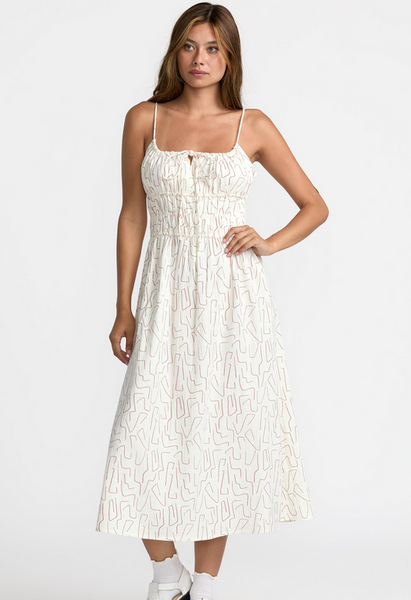 Maia Midi Dress - Cloud