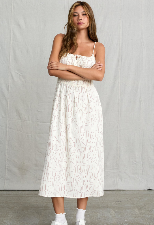Maia Midi Dress - Cloud