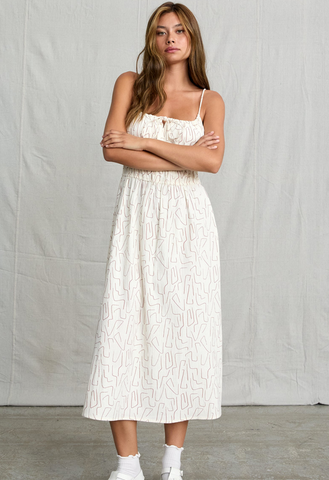Maia Midi Dress - Cloud