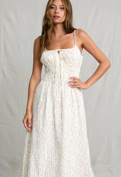 Maia Midi Dress - Cloud
