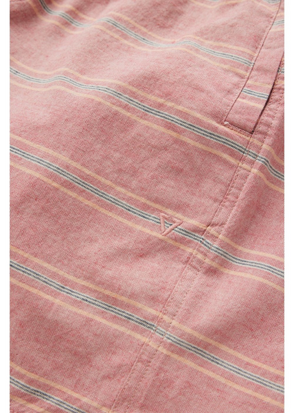 J. Linen Stripe Elastic Eco 18" Walkshort - Gums