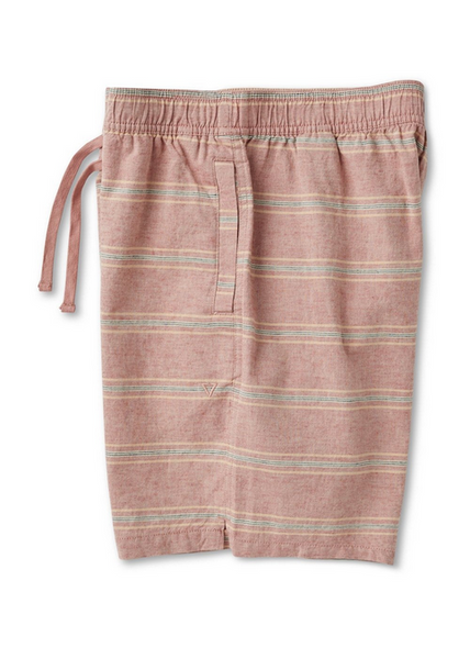J. Linen Stripe Elastic Eco 18" Walkshort - Gums