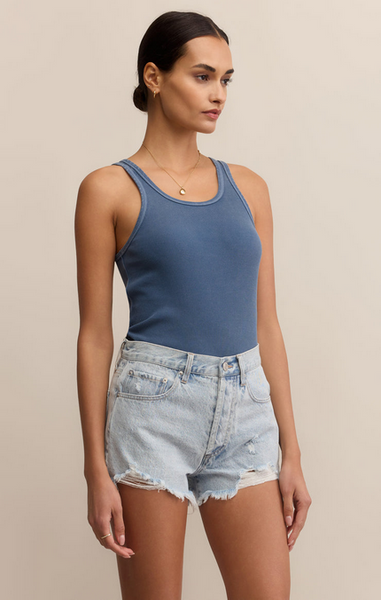 Classic Scoop Tank - Vintage Indigo