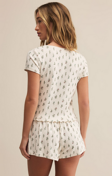 Montana Floral Top - Crystal