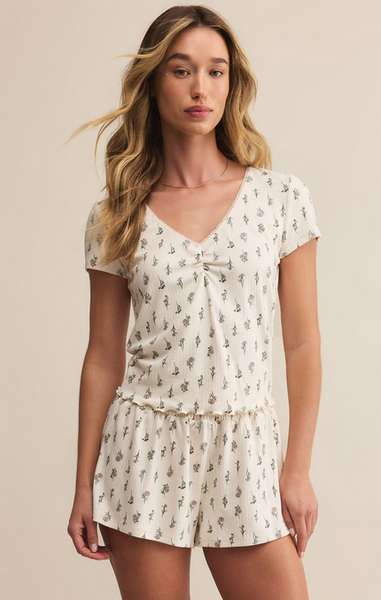 Montana Floral Top - Crystal