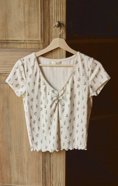 Montana Floral Top - Crystal