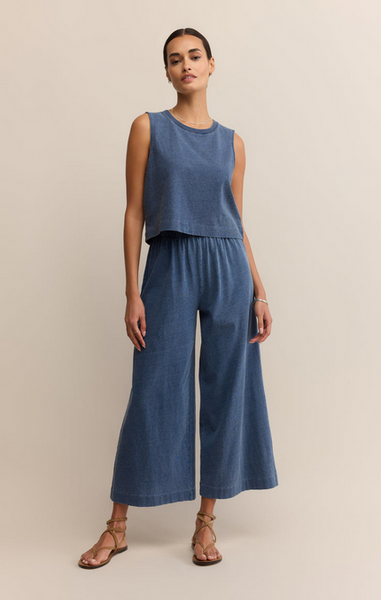 Sloane Jersey Denim Muscle - Vintage Indigo