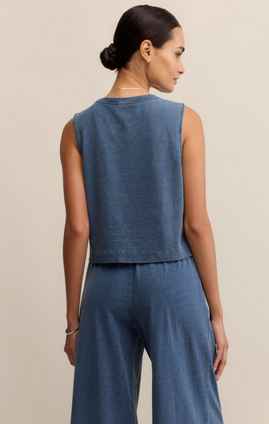 Sloane Jersey Denim Muscle - Vintage Indigo