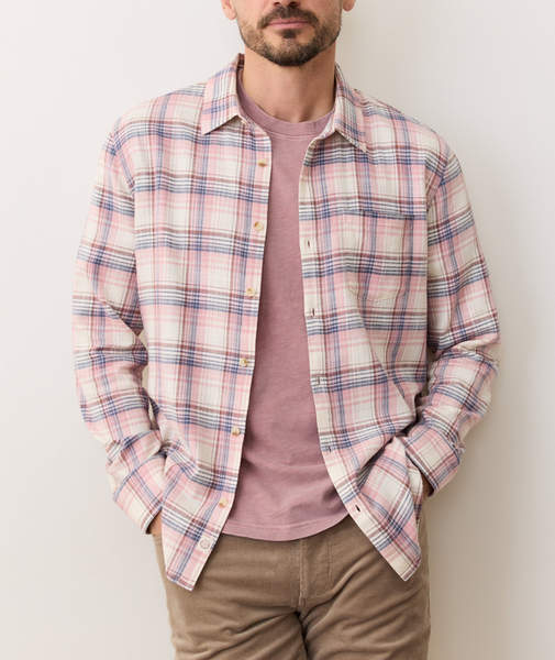 Classic Stretch Selvage Shirt - Warm Multi Plaid
