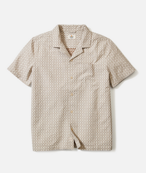 Landon Checkered Resort Shirt - Caribou