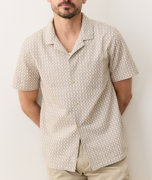 Landon Checkered Resort Shirt - Caribou